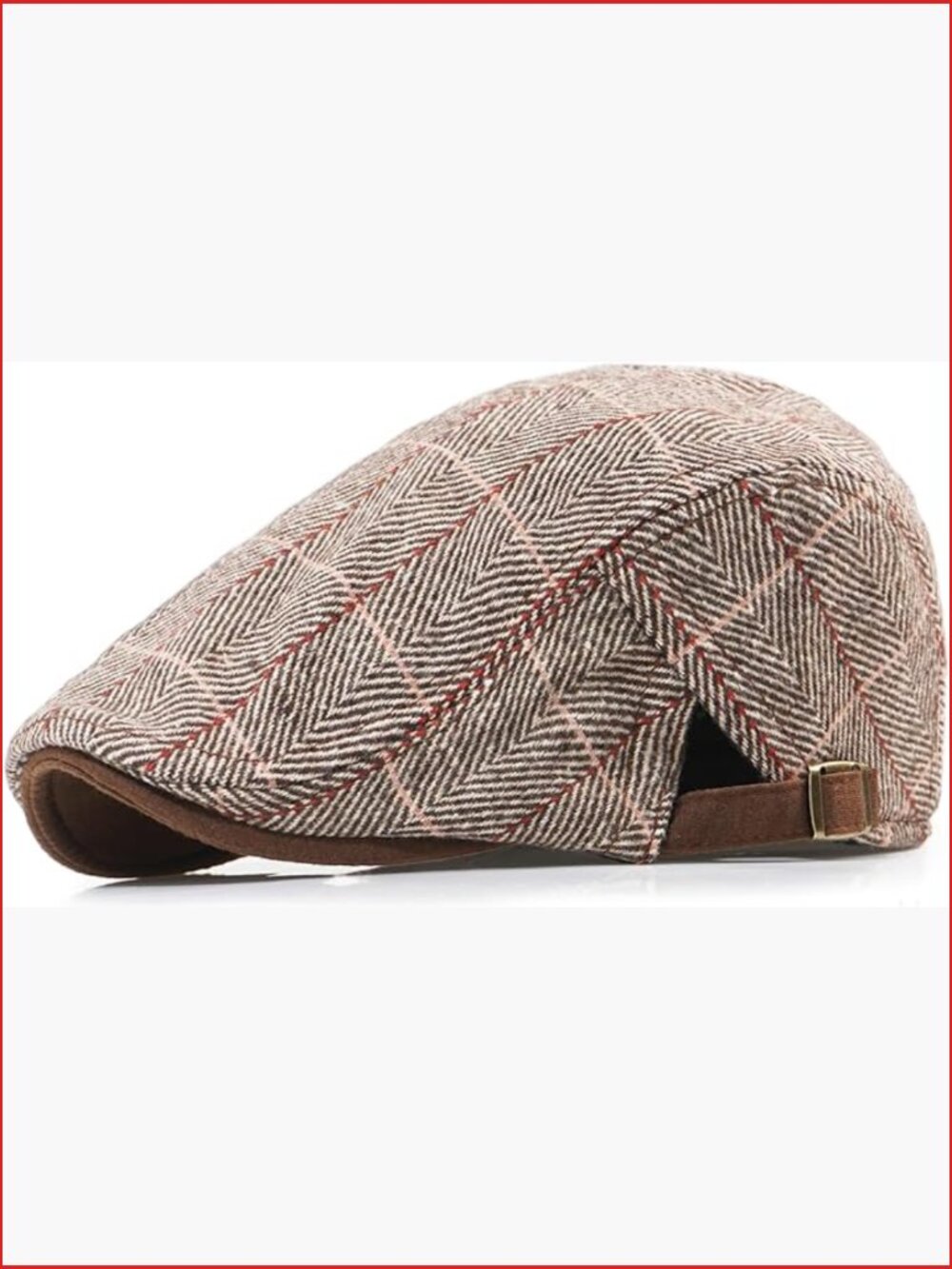 Men's Newsboy Hat Cotton Polyester Adjustable Cabbie Gatsby Driving Hat